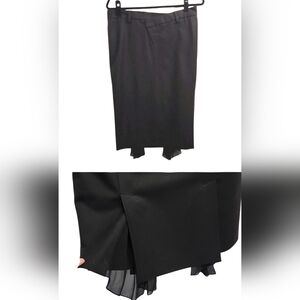 Wool NWT L.A.M.B. Black Pencil Skirt 8.